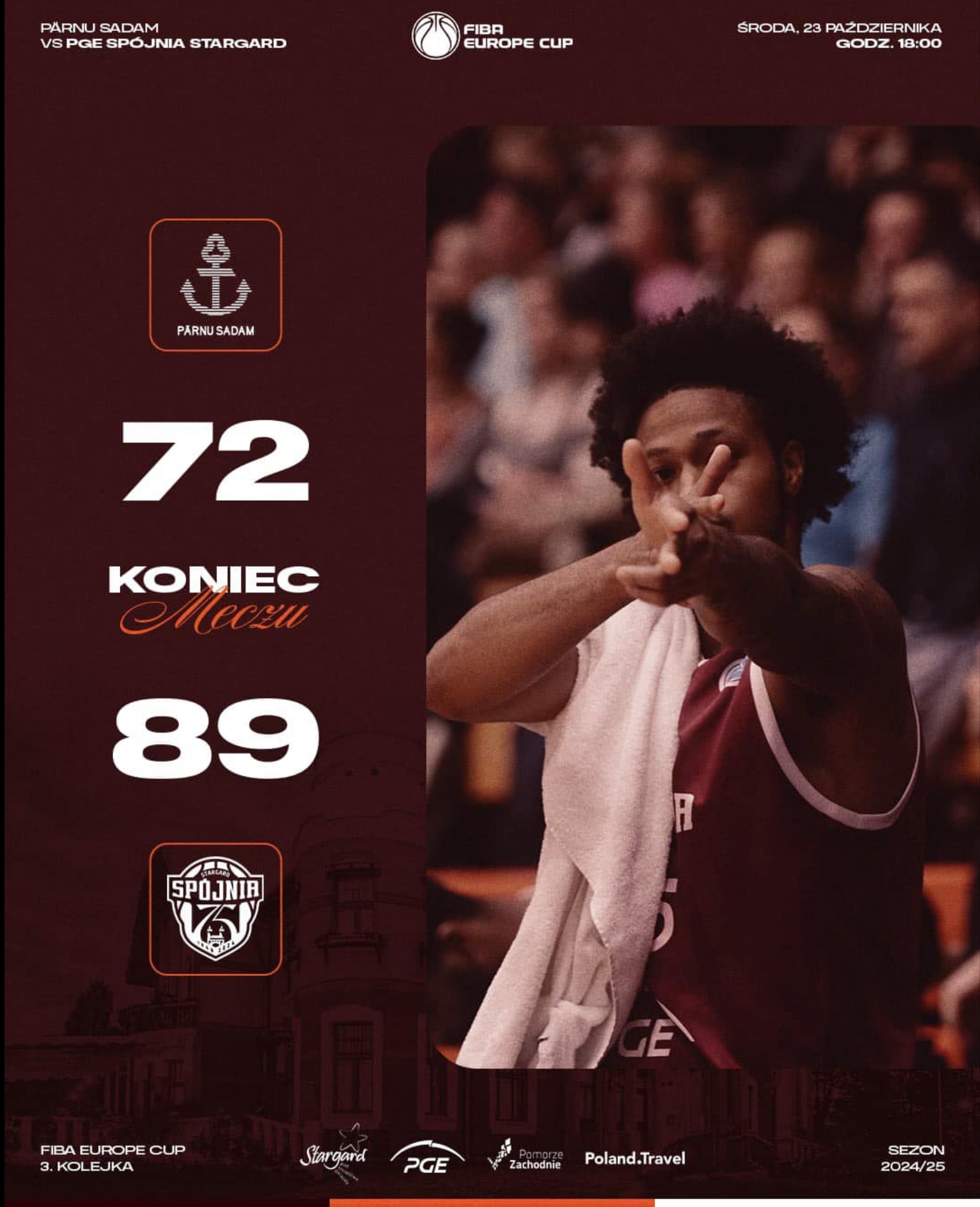 Świetna druga kwarta i zwycięstwo PGE Spójni w Estonii | Great second quarter and PGE Spójnia's victory in Estonia